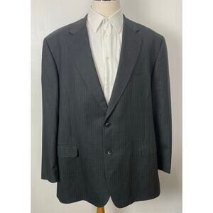 VTG Men Brooks Brothers pin-stripe wool suit jacket blazer sport coat, 56R